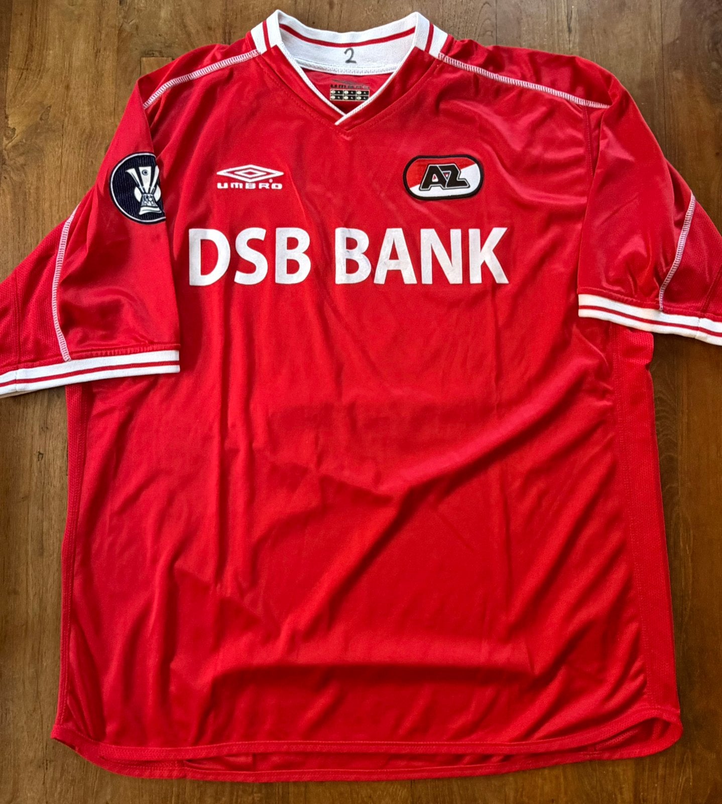 Match worn shirt AZ Kenneth Perez UEFA Cup 2004-2005, Verzamelen, Sportartikelen en Voetbal, Ophalen of Verzenden, Zo goed als nieuw