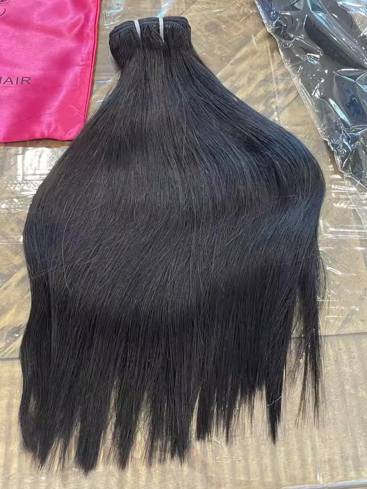 Vietnamese Raw Hair Bone Straight Bundels, Ophalen of Verzenden, Zo goed als nieuw, Pruik of Haarverlenging