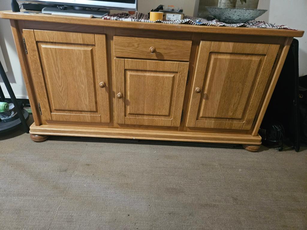 Houten dressoir, Ophalen, Gebruikt