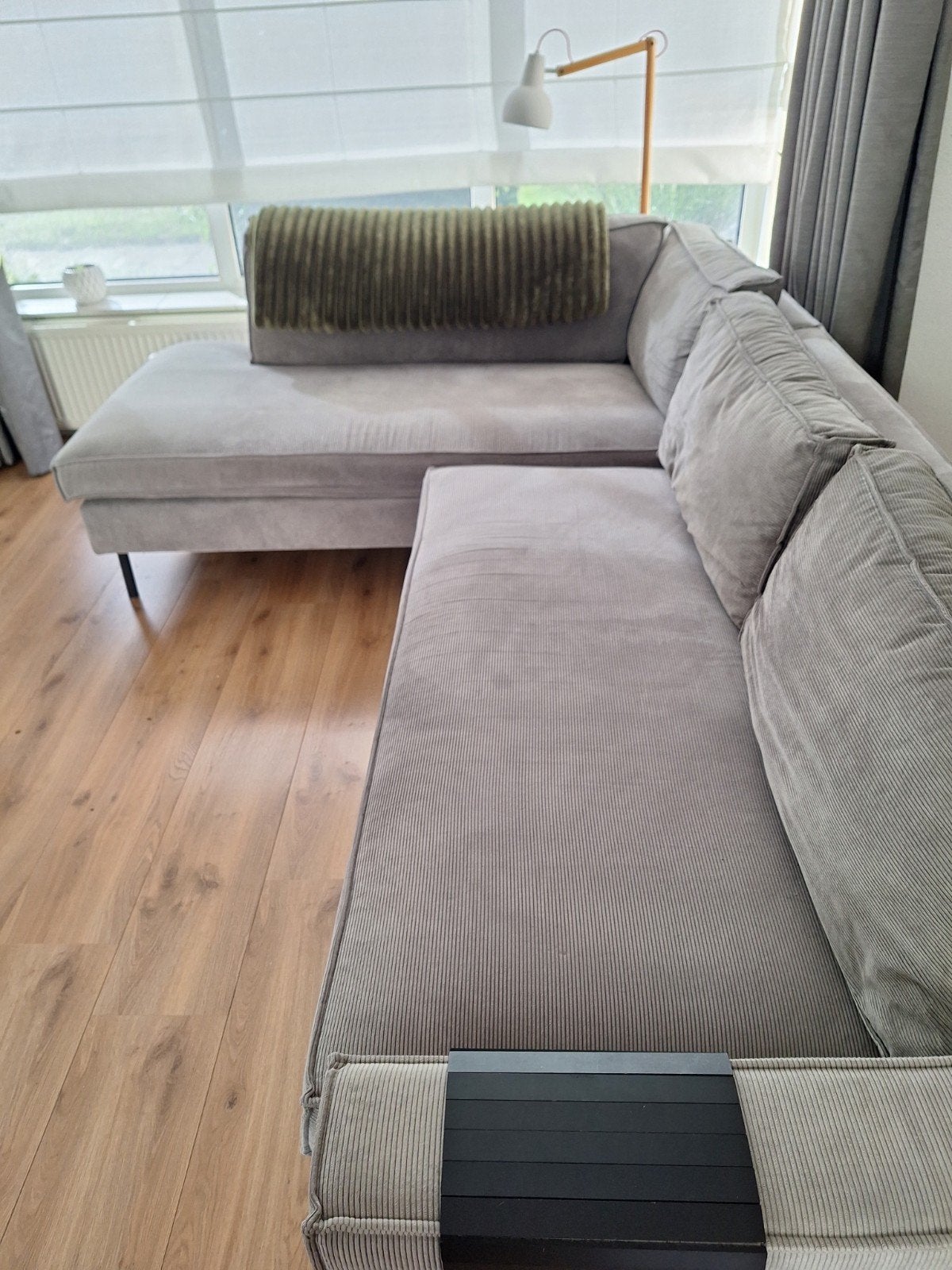 Bank WOOOD ribstof (afmetingen zie foto 2), Huis en Inrichting, Ophalen, Gebruikt, Stof, Hedendaags