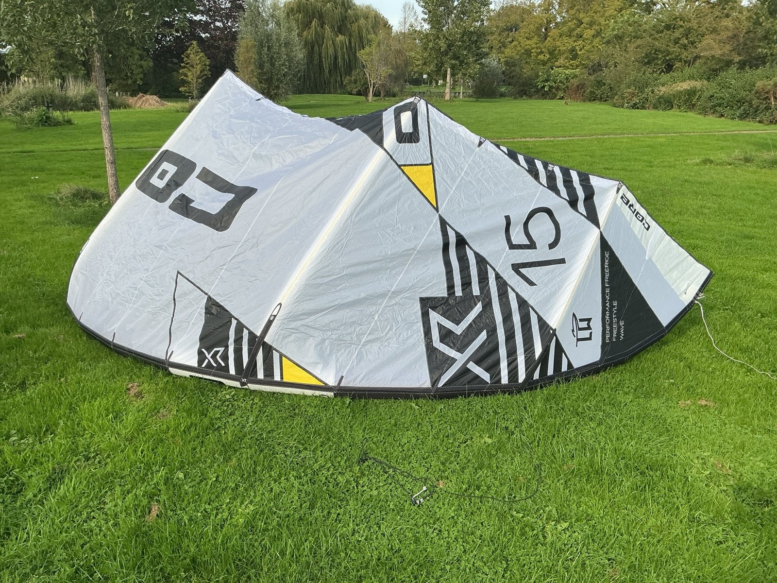 Core XR6 15m Kitesurf Kite - Zo goed als nieuw, Watersport en Boten, 15 m², Geen board, Ophalen of Verzenden, Zo goed als nieuw