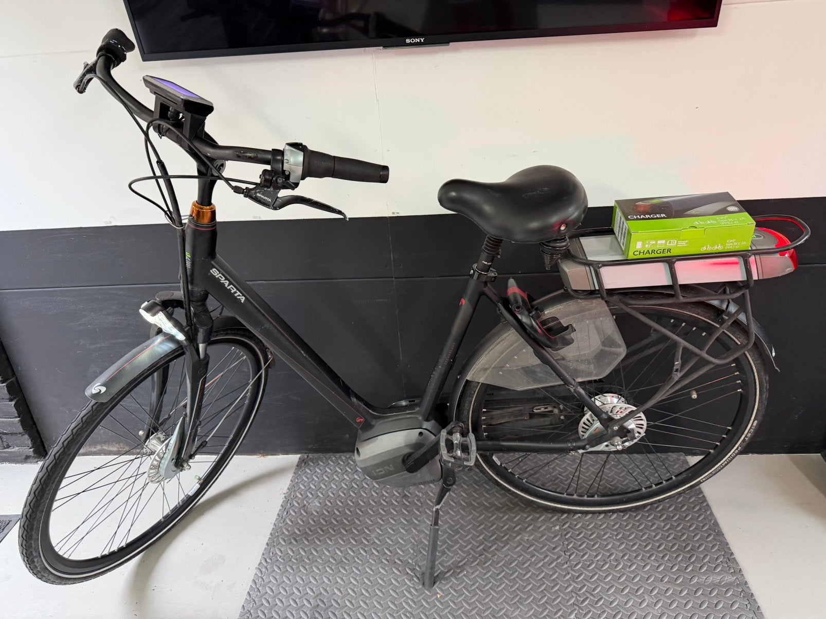 Sparta M7i Elektriche fiets middenmotor, Ophalen, Sparta, Gebruikt, 51 tot 55 cm