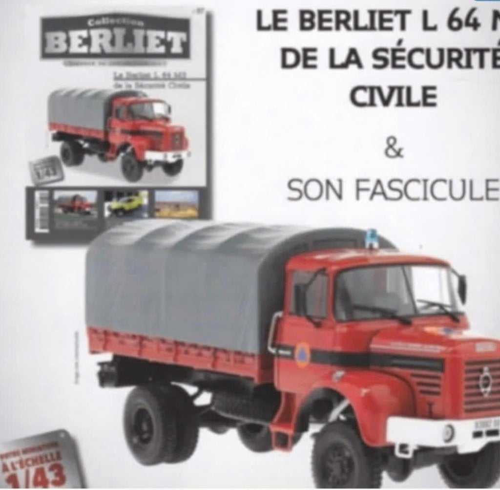Berliet L 64 M3 Securite Civ. schaal 1/43 SERIE Berliet # 87, Verzenden, Nieuw, Bus of Vrachtwagen, Overige merken