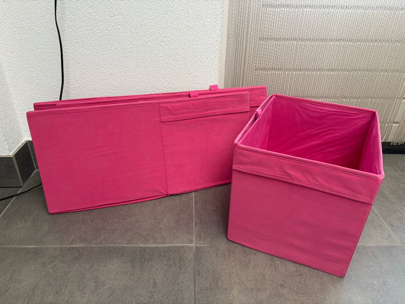 IKEA KALLAX/DRÖNA inklapbare opbergdozen - Roze (4 stuks), Gebruikt, Roze, Ophalen of Verzenden, Modern