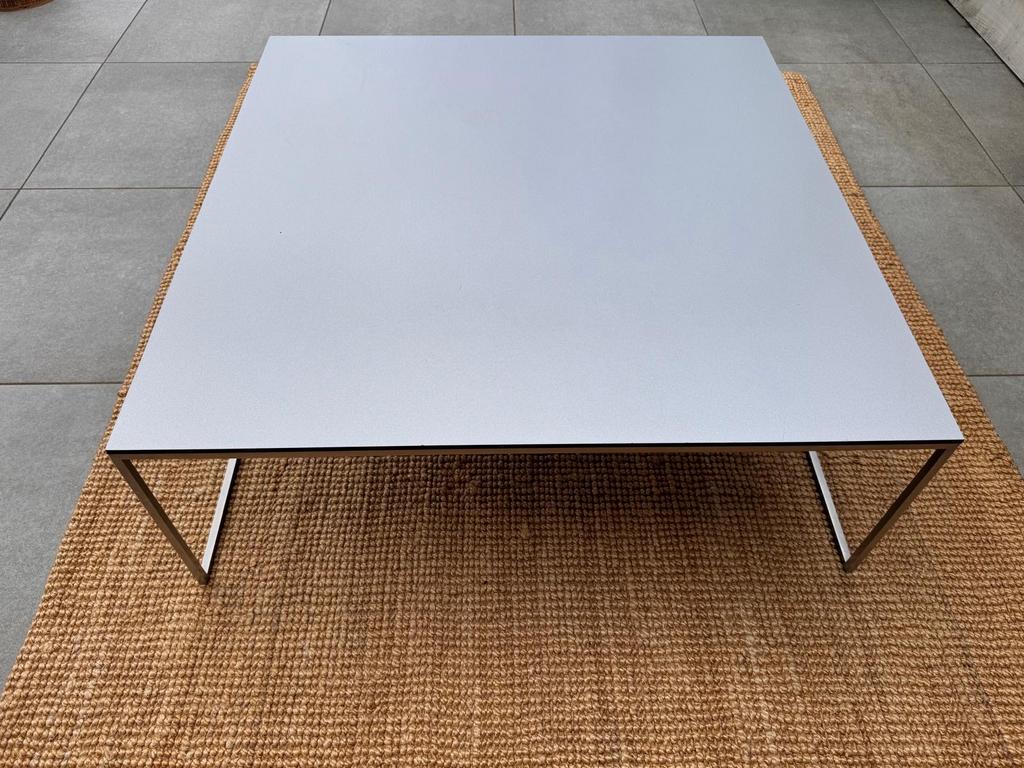 Moderne Salontafel 90x90 cm, Vierkant, Zo goed als nieuw, Metaal, 50 tot 100 cm