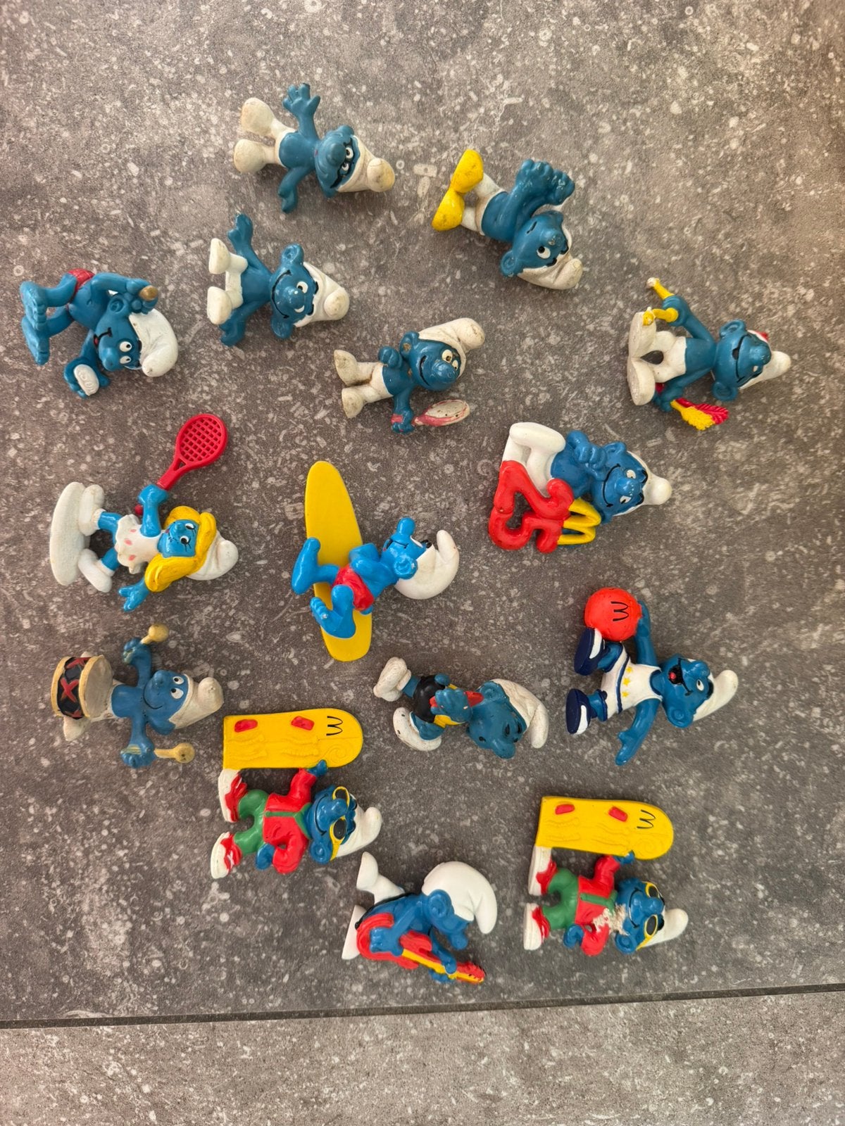 Smurfen poppetjes, Verzamelen, Smurfen, Ophalen, Gebruikt, Verschillende Smurfen, Poppetje, Figuurtje of Knuffel