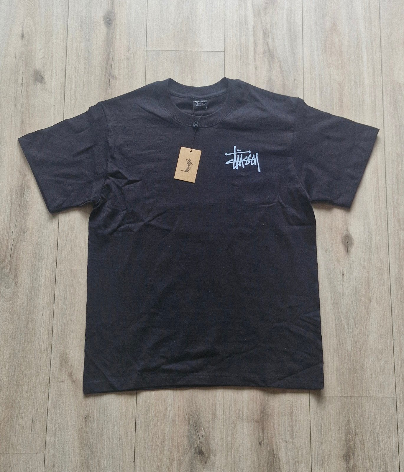 Stussy T-shirt, Maat 48/50 (M), Zwart, Stussy, Nieuw