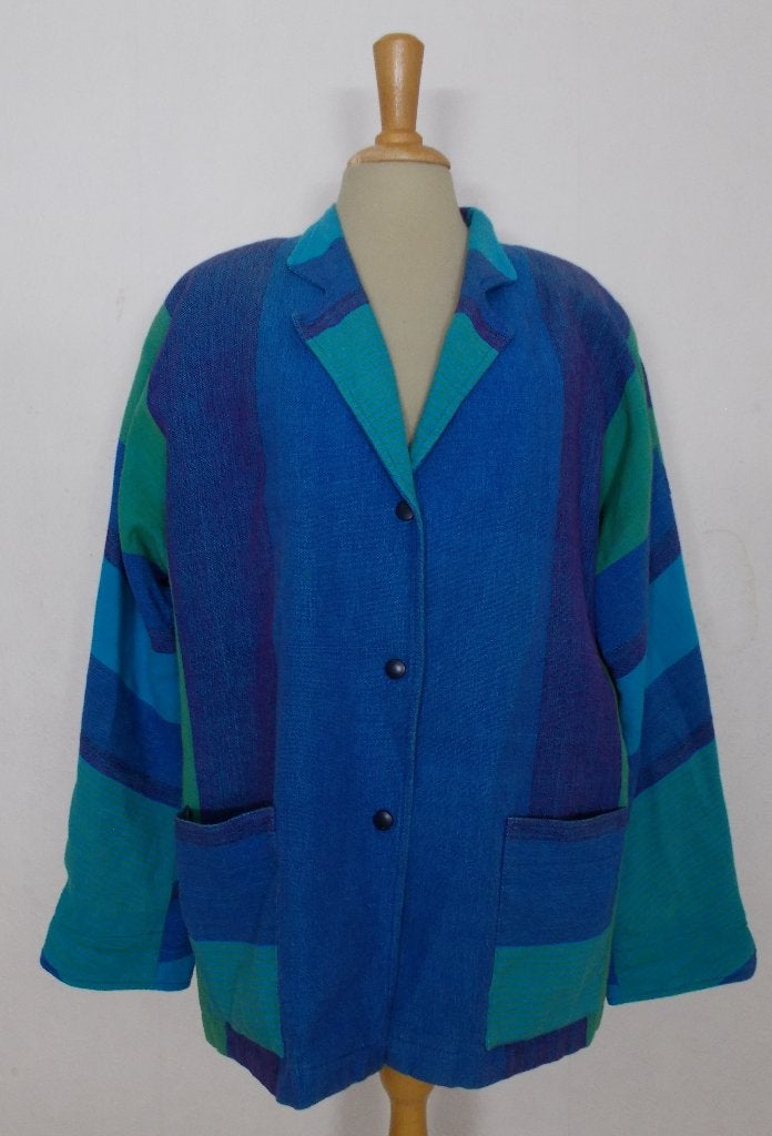 Scandinavische look mooi 100% katoen jasje van Skorpi! L, Kleding | Dames, Maat 42/44 (L), Zo goed als nieuw, Jasje, Verzenden