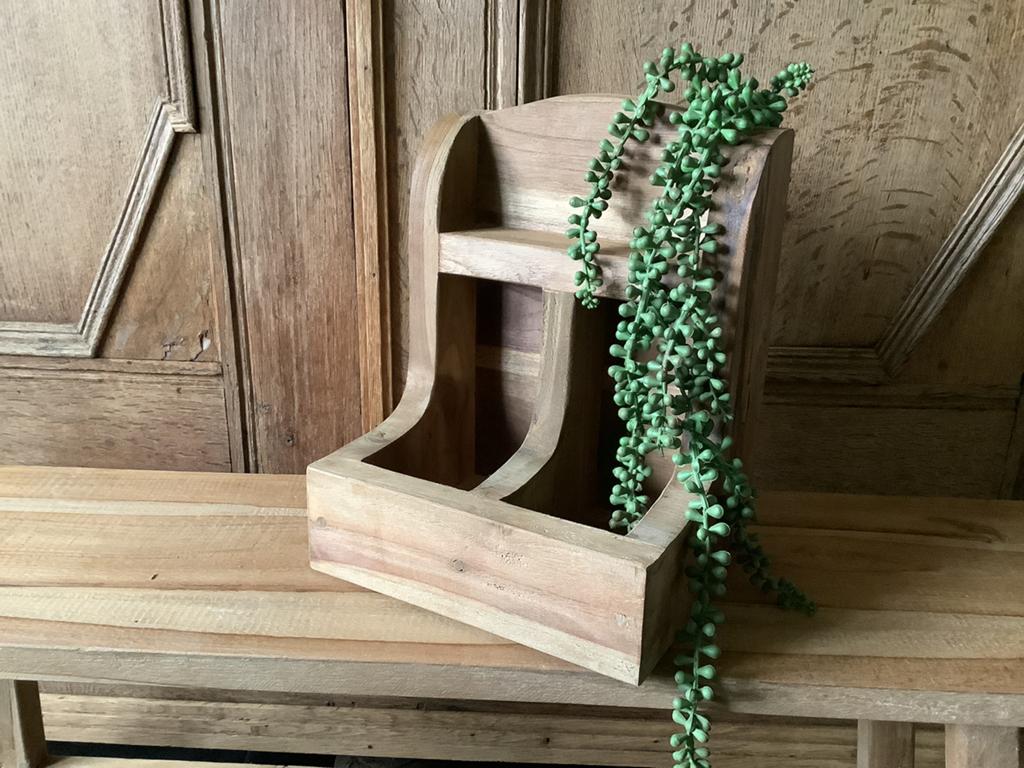NIEUW teak houten gruttersbak, Ophalen of Verzenden, Nieuw