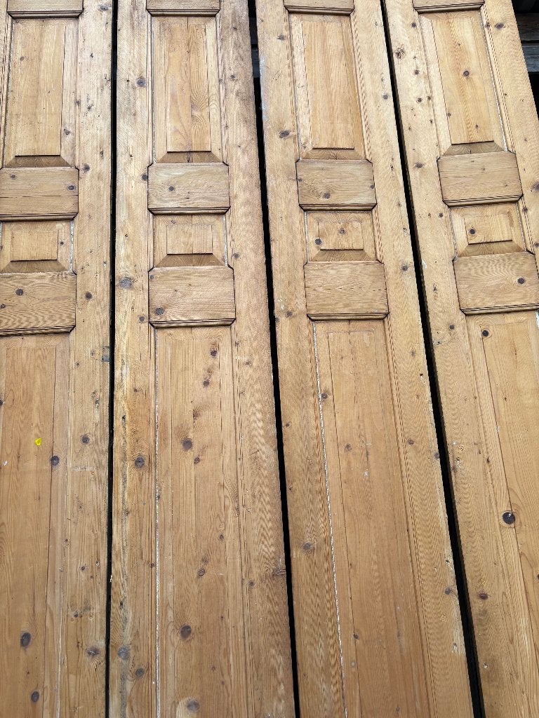 4 antieke Franse paneeldeuren / kastdeuren – 246H x 38B cm, Doe-het-zelf en Verbouw, Ophalen, Gebruikt, Minder dan 80 cm, 215 cm of meer