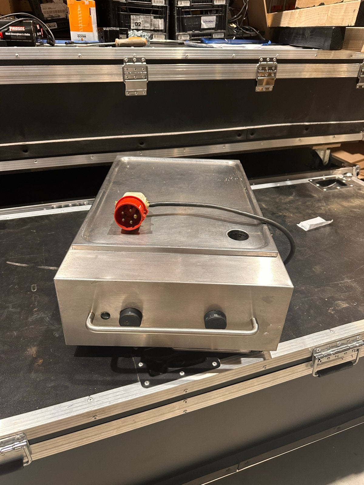 Professionele RVS Tafelgrill / Bakplaat - 400V, Ophalen, Gebruikt, Tafelgrill