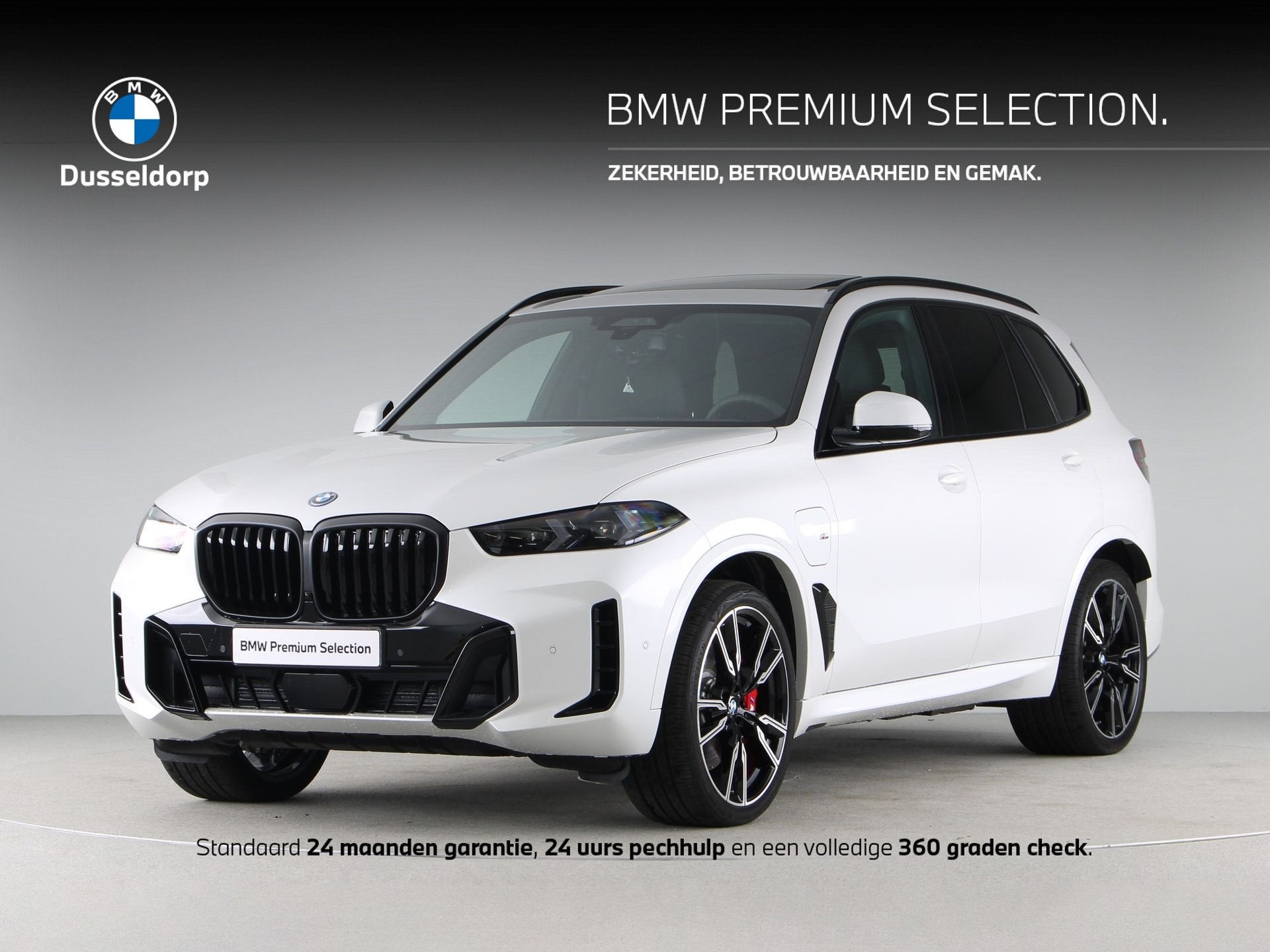 BMW X5 xDrive50e M Sport Pro (bj 2026, automaat), Dealer onderhouden, Gebruikt, 2395 kg, Met garantie (alle)