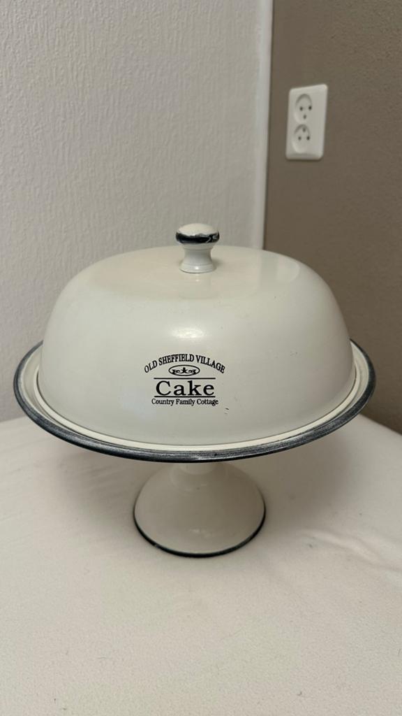 Taart/cake plateau vintage, Ophalen, Gebruikt