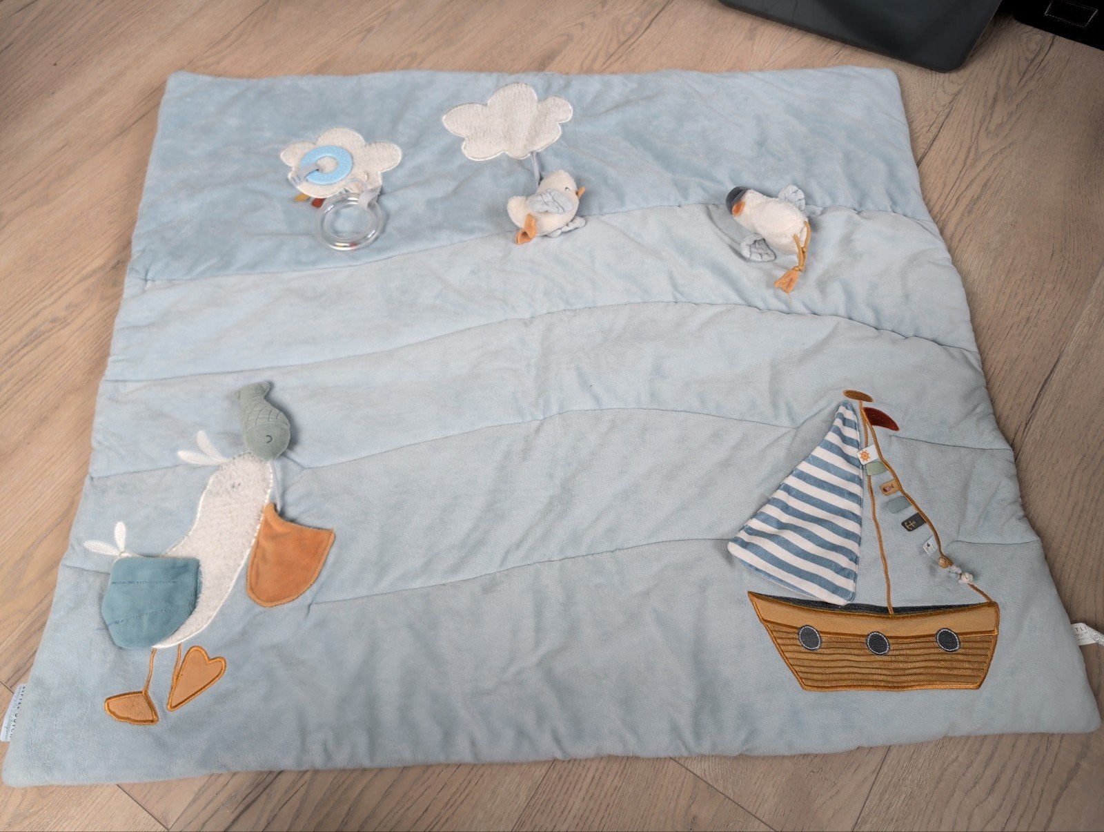 Little Dutch Boxkleed Waterdicht - Zeilboot en Pelikaan, Ophalen