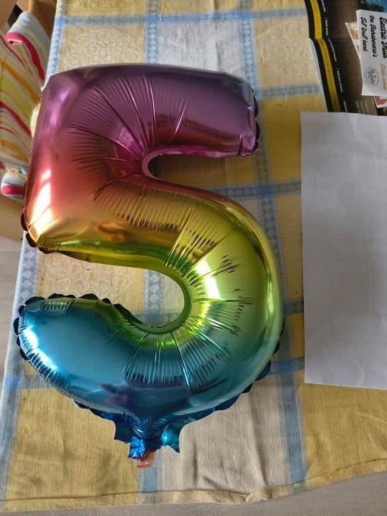Folieballon 5 jaar, Ophalen, Versiering, Verjaardag