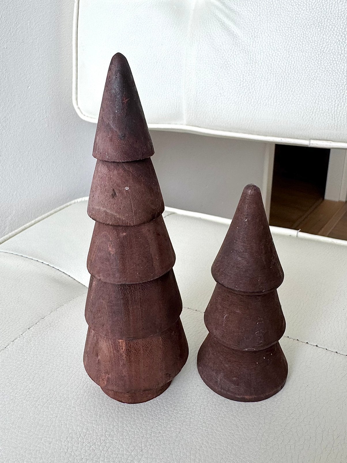 2 houten kerstbomen van xenos, Diversen, Kerst, Verzenden, Gebruikt