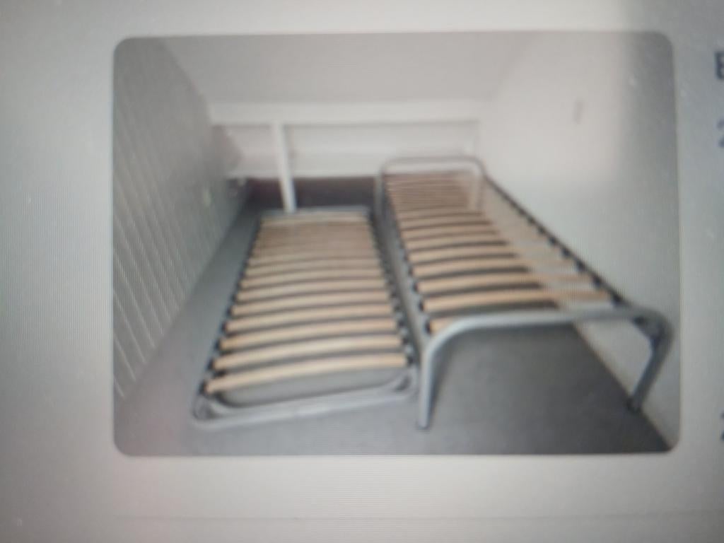 Logeer/onderschuifbed .Auping matras, Huis en Inrichting, Slaapkamer | Bedden, 90 cm, Eenpersoons, Wit, Ophalen of Verzenden
