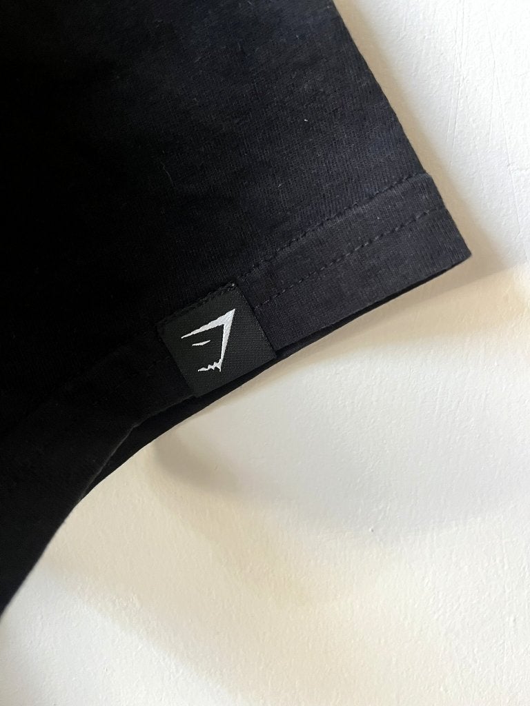 Gymshart zwart basic cotton T-shirt regular fit, maat M, Maat 48/50 (M), Ophalen of Verzenden, Gedragen, Algemeen