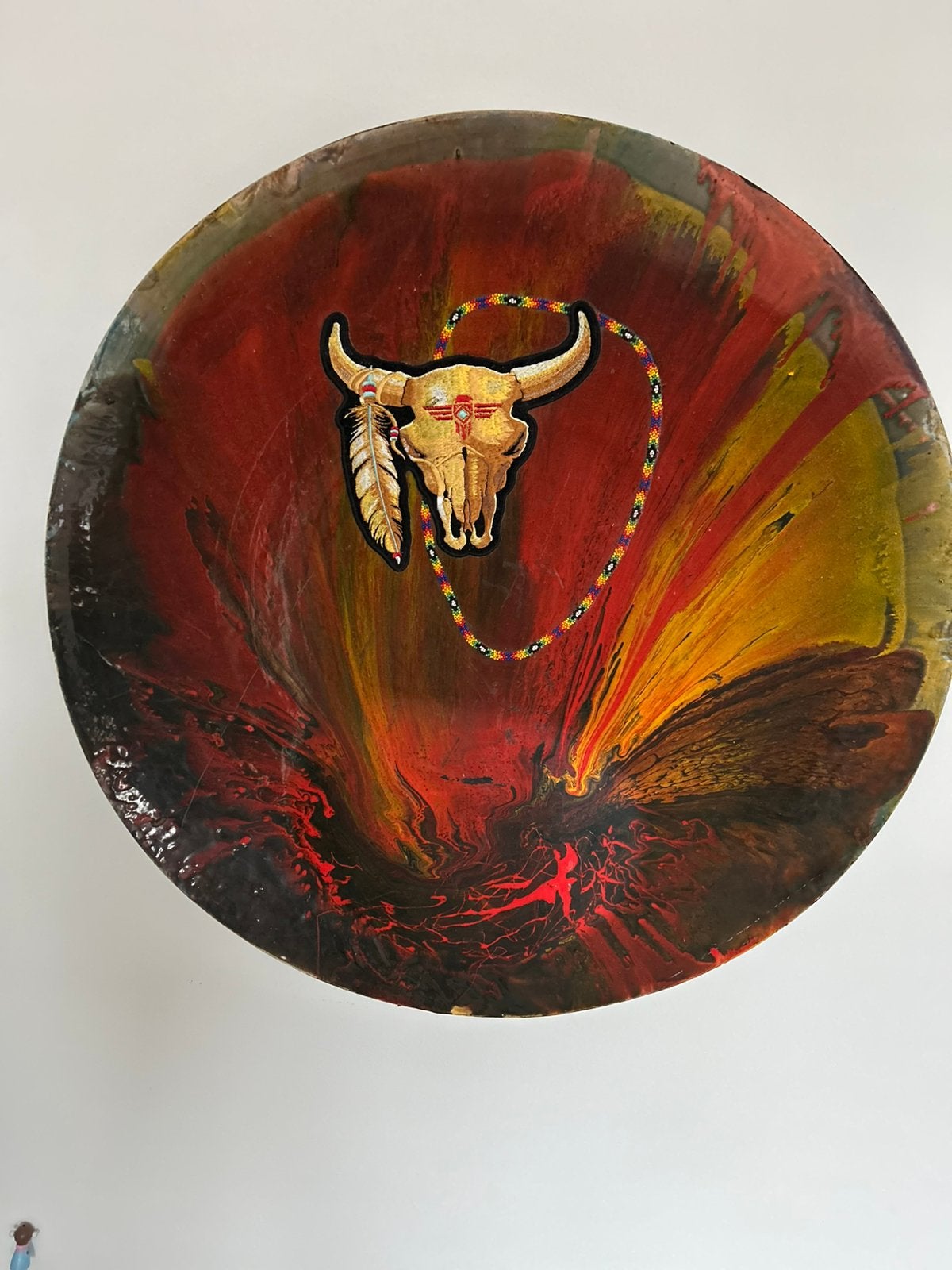 Wandbord met hand gebracht geschilderd, Ophalen of Verzenden