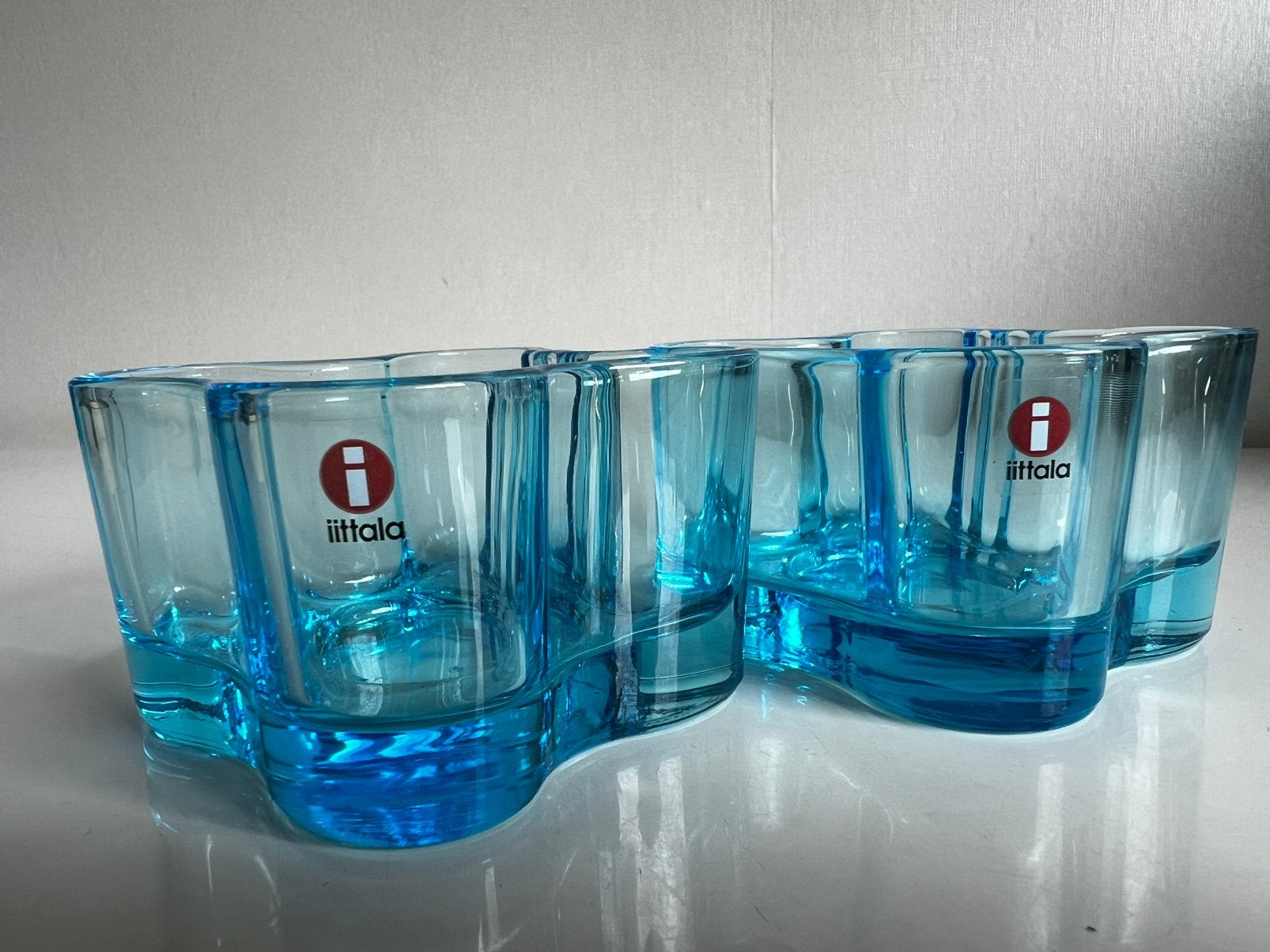 Set 2 Iittala Alvar Aalto Savoy Schaal ‘Votive’ Light Blue, Blauw, Waxinelichthouder, Nieuw, Ophalen of Verzenden