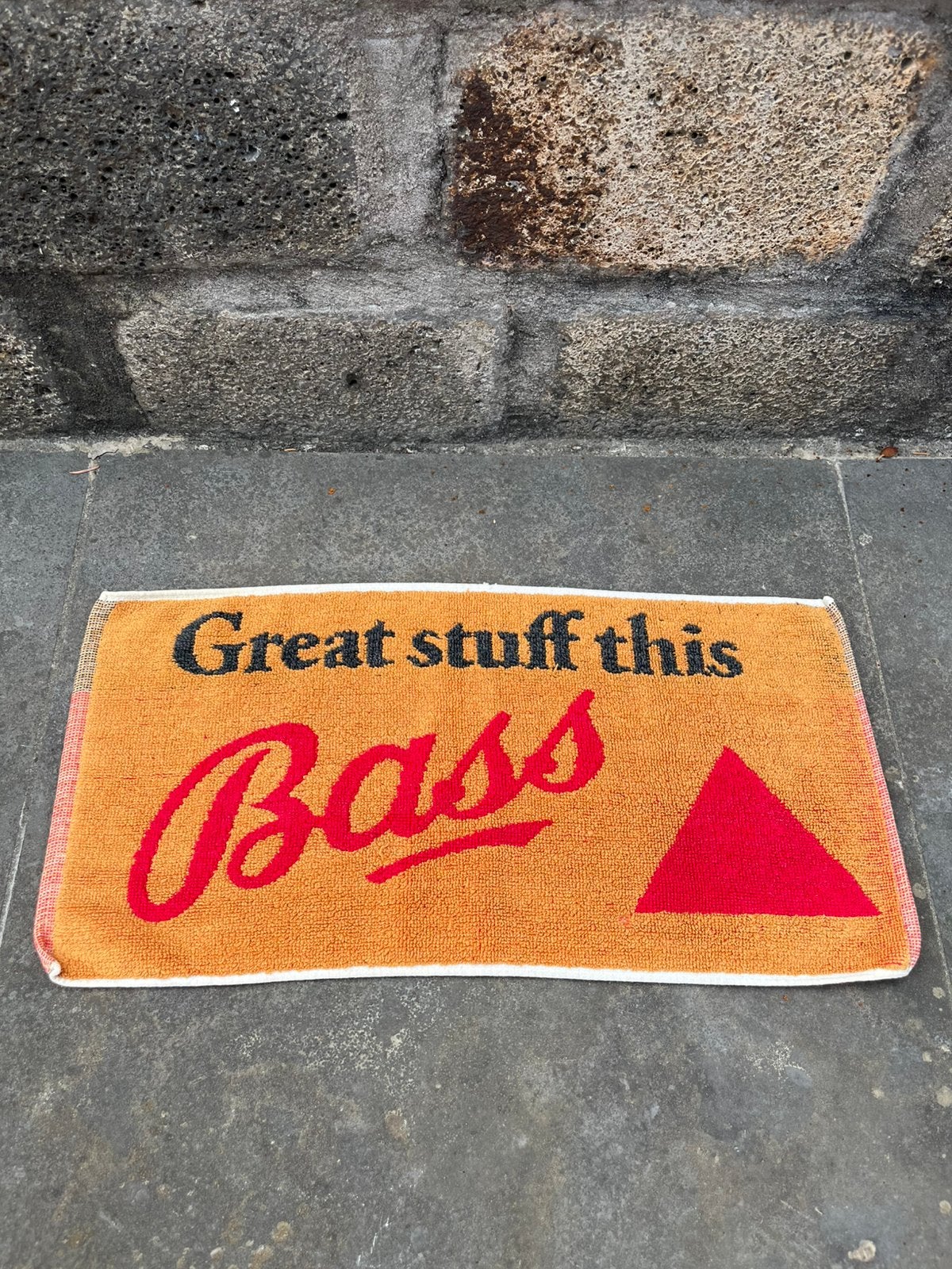 Vintage dripmat (barmat) van het Britse biermerk Bass Ale, Ophalen of Verzenden, Gebruikt, Overige typen, Overige merken