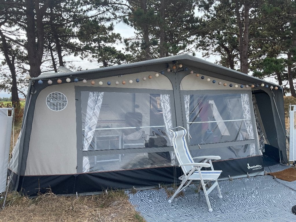 Voortent Isabella Commodore Dawn 3 meter diep met Megaframe, Caravans en Kamperen, Ophalen, Gebruikt, Isabella