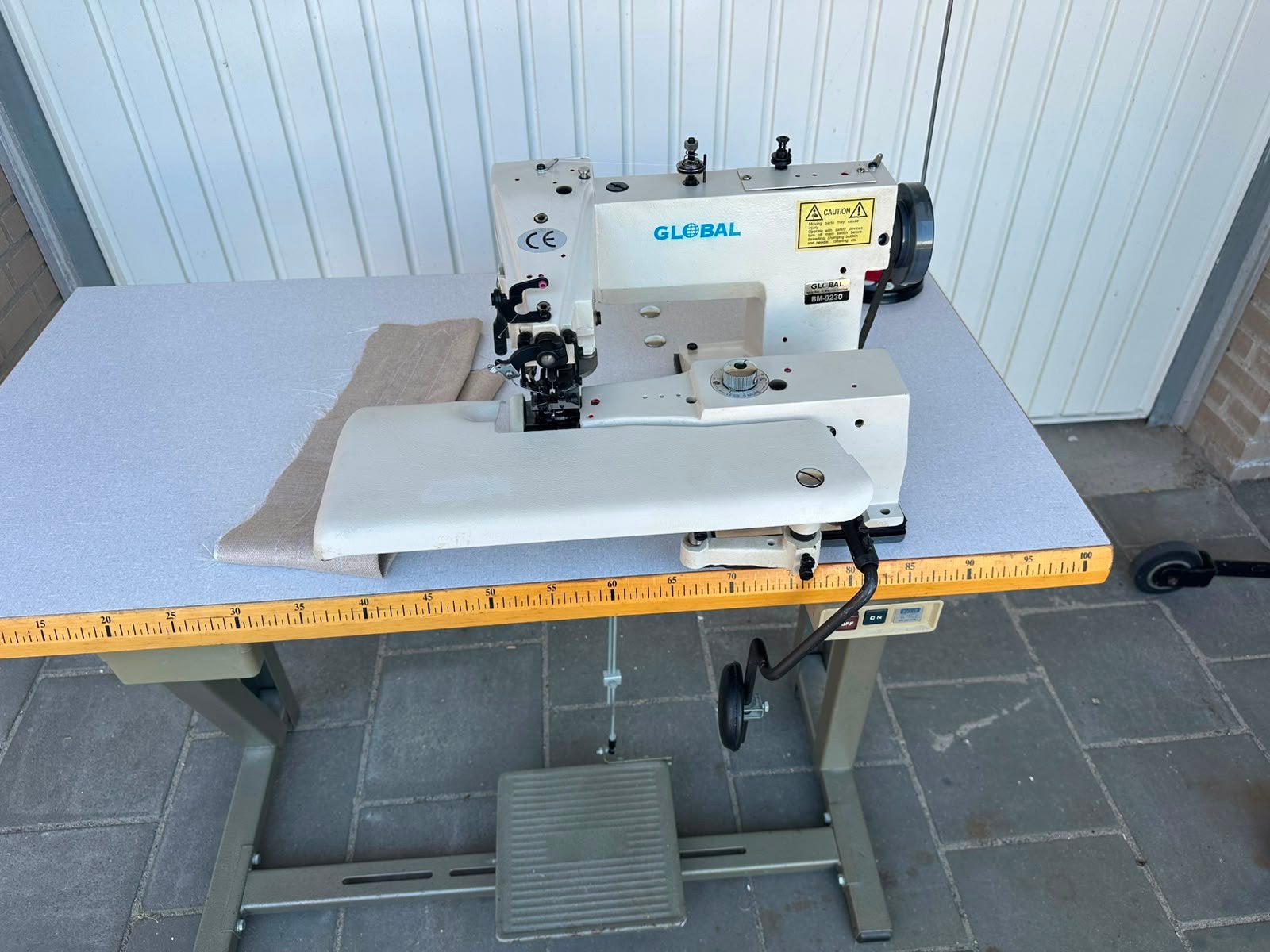 Industrie blindzoomnaaimachine global, Overige merken, Gebruikt, Ophalen of Verzenden, Naaimachine