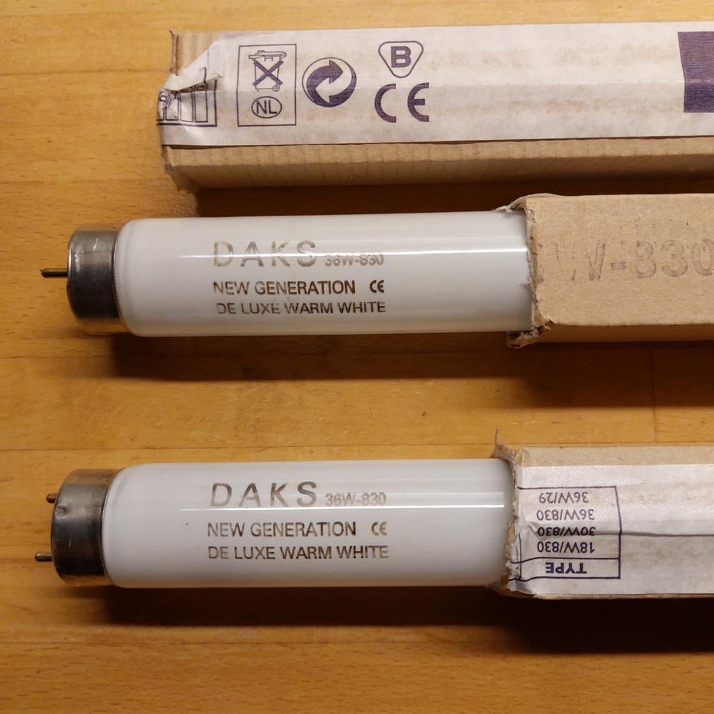 19x DAKS TL buis 36W 120cm warmwhite 830, Ophalen, Nieuw