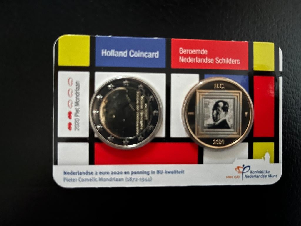 Coincard 2020 Mondriaan, Ophalen of Verzenden, Vóór koninkrijk, Euro's, Setje