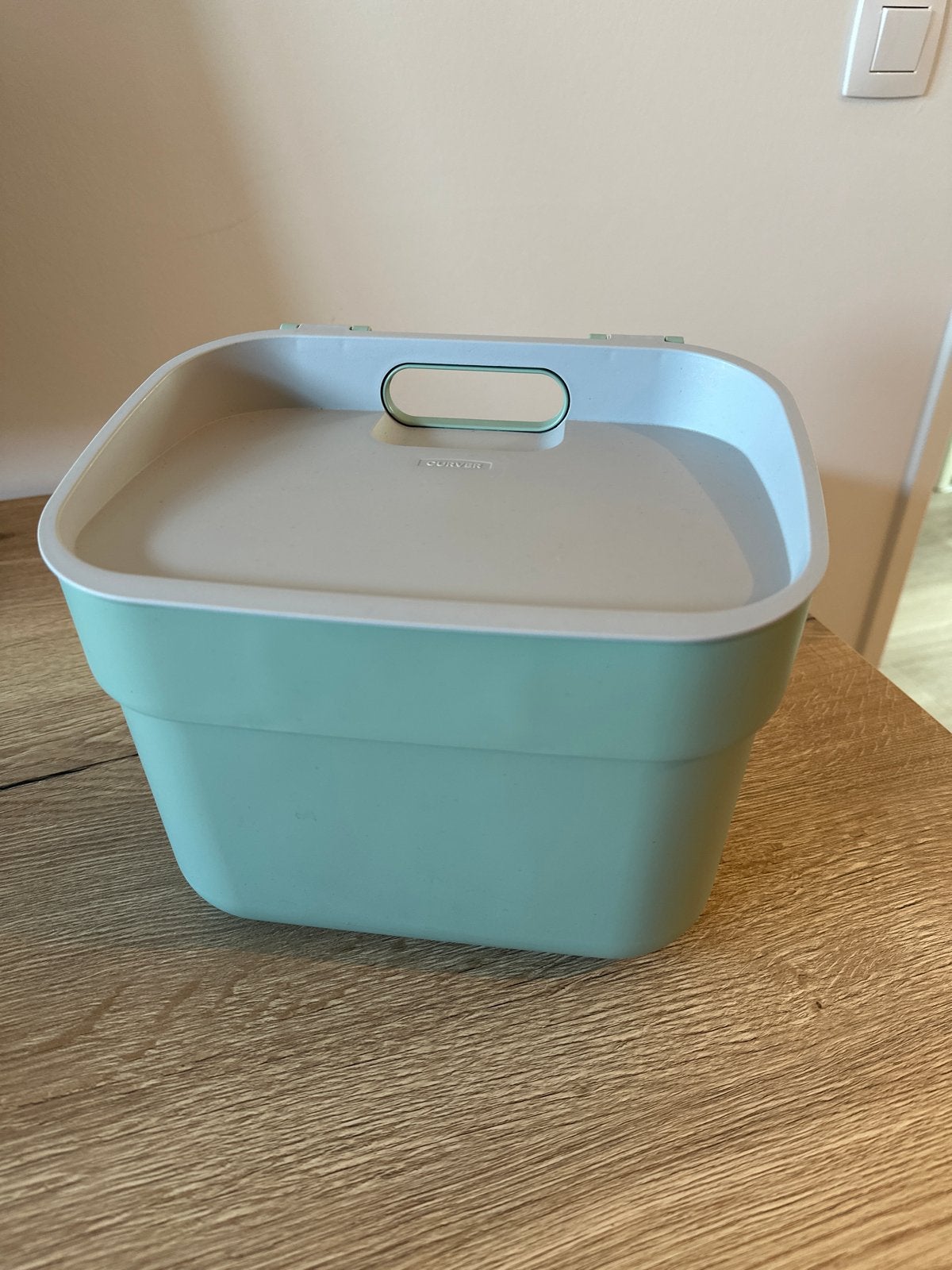 Curved kleine prullenbak groen 5L, Kunststof, Nieuw, Ophalen of Verzenden, Minder dan 10 liter