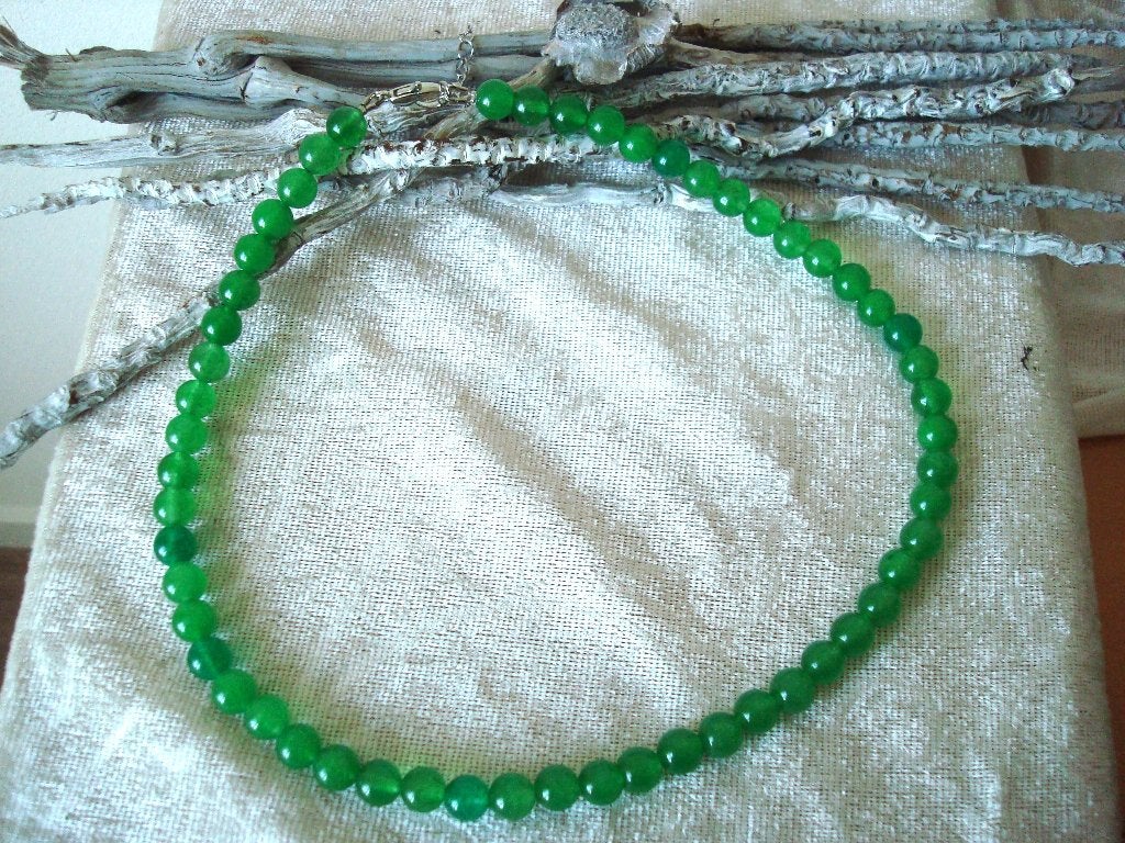 Ketting van jade, Sieraden, Tassen en Uiterlijk, Kettingen, Info.adorabeads@gmail.com, Want 18 Hoogvliet, Adorabeads, Nieuw