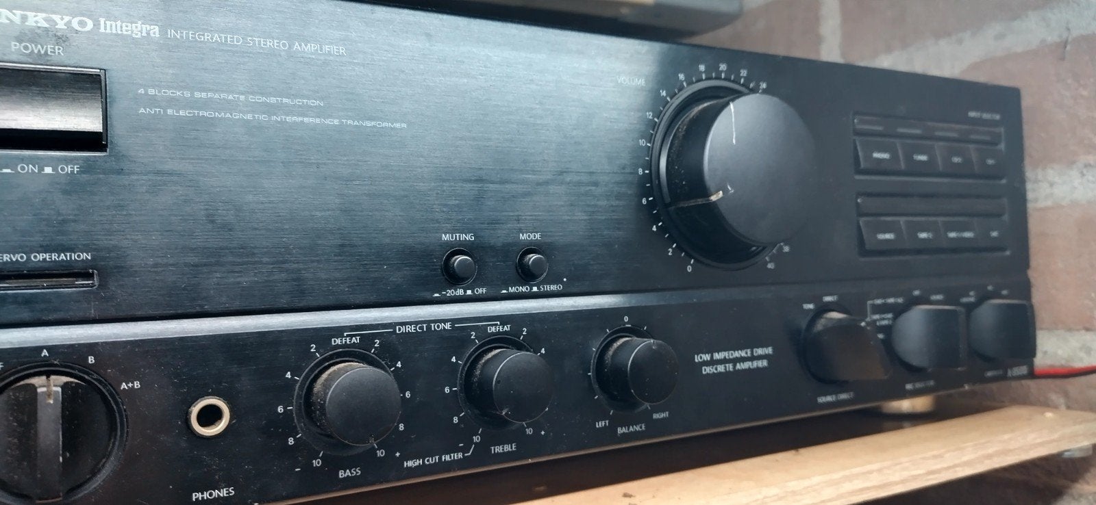 Onkyo Integra Geïntegreerde Stereo Versterker, Gebruikt, Ophalen of Verzenden, 60 tot 120 watt, Stereo