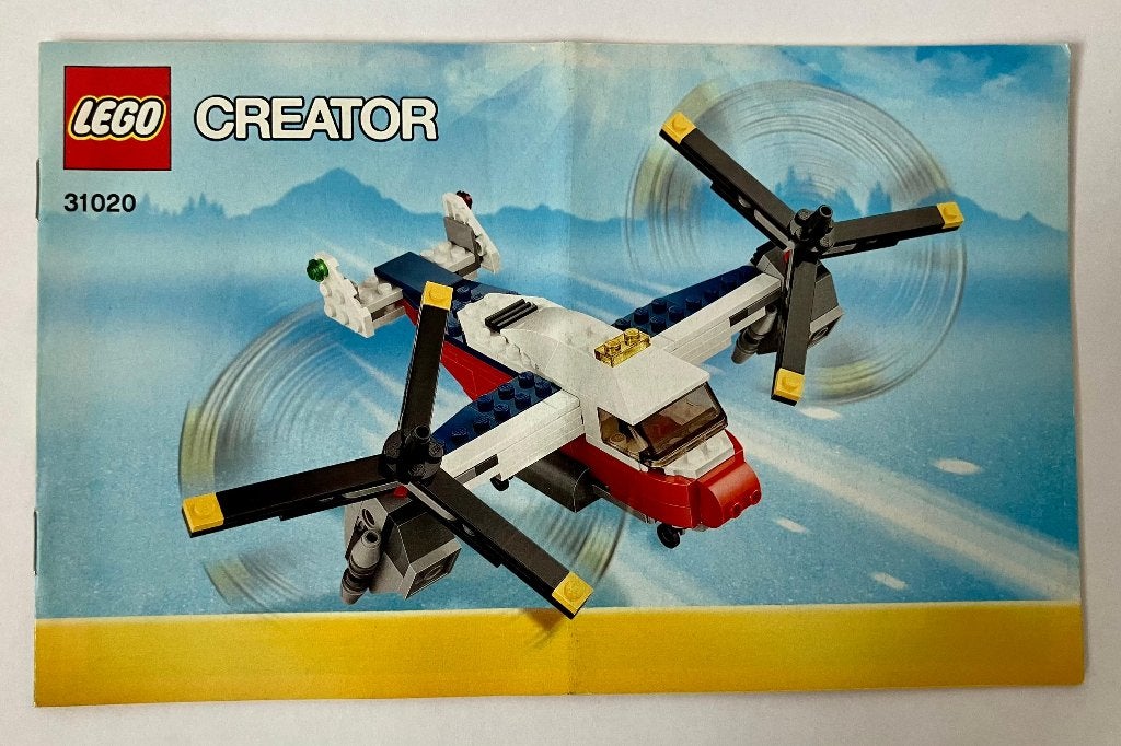 Lego Creator 31020 Twinblade/Dubbeldekvliegtuig/Helikopter, Lego, Inclusief instructies, Ophalen of Verzenden, Zo goed als nieuw