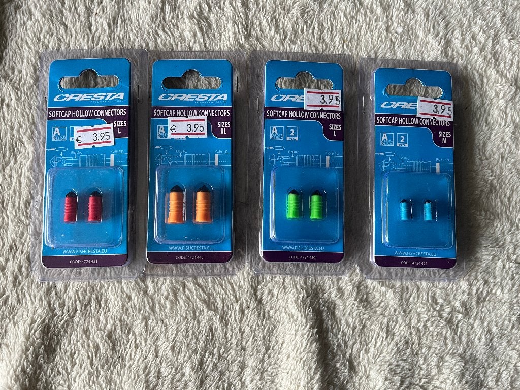adv 228 / NIEUW mixset 4 blisters softcap connectors CRESTA, Ophalen of Verzenden, Nieuw, Overige typen