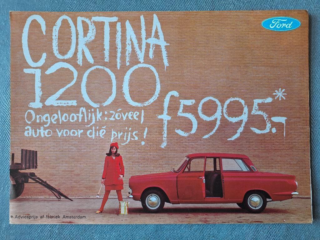 Brochure FORD CORTINA 1200 - NL, Verzenden, Gelezen, Ford