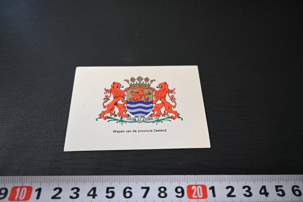sticker wapen van de provincie zeeland LUCTOR ET EMERGO, Ophalen of Verzenden, Zo goed als nieuw