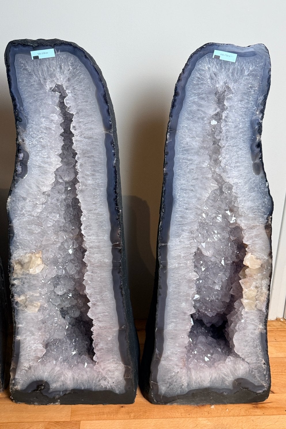 Amethist geode paar, Ophalen of Verzenden