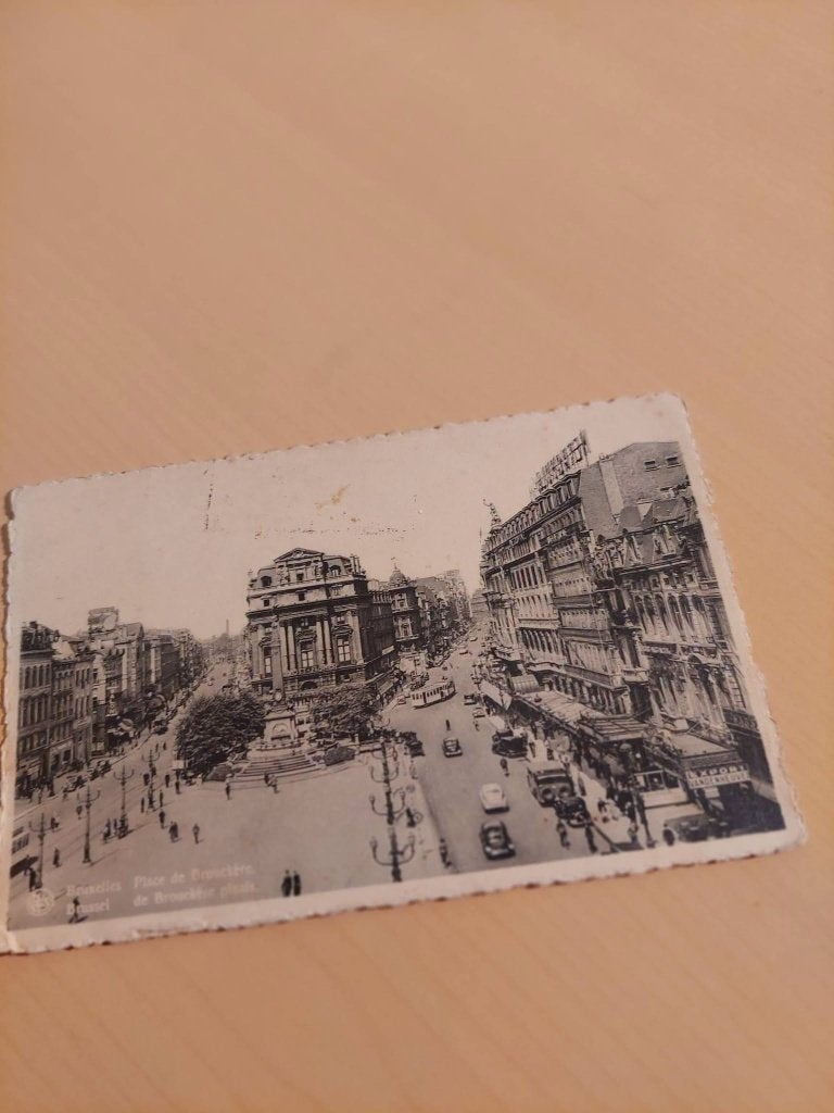 kaart  Brussel place !, Ophalen of Verzenden, Voor 1920, Gelopen, Stad of Dorp