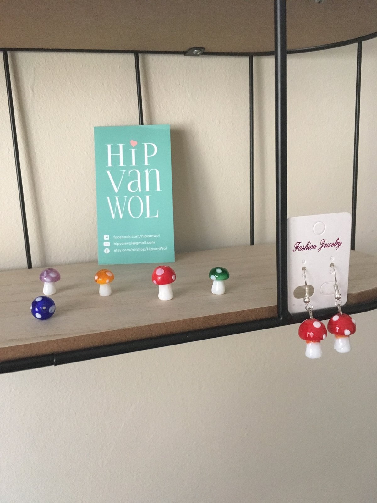 Paddenstoelen, Sieraden, Tassen en Uiterlijk, Oorbellen, Overige materialen, Hangers, Nieuw, Ophalen of Verzenden