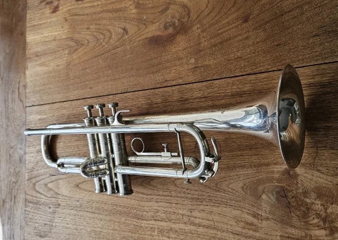 Gebr. Alexander Mainz Bb Trompet Silver Plated, Ophalen, Gebruikt, Bes-trompet