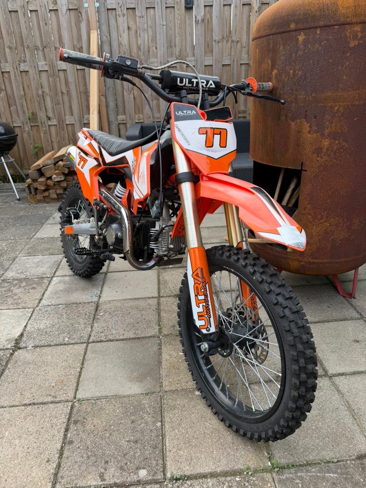 125cc 4t pitbike, Fietsen en Brommers, 125 cc, Zo goed als nieuw, 4 versnellingen, Ophalen