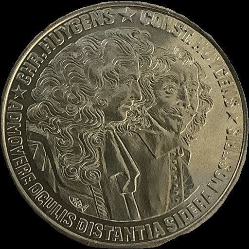 10 ECU munt Constantijn en Christiaan Huygens 1989, Ophalen of Verzenden, Koningin Beatrix, Overige waardes, Losse munt