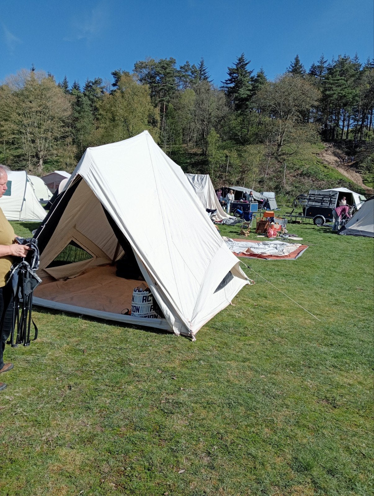Obelink Rome katoenen tent 3x3x3 - zo goed als nieuw, Caravans en Kamperen, Tenten, Ophalen