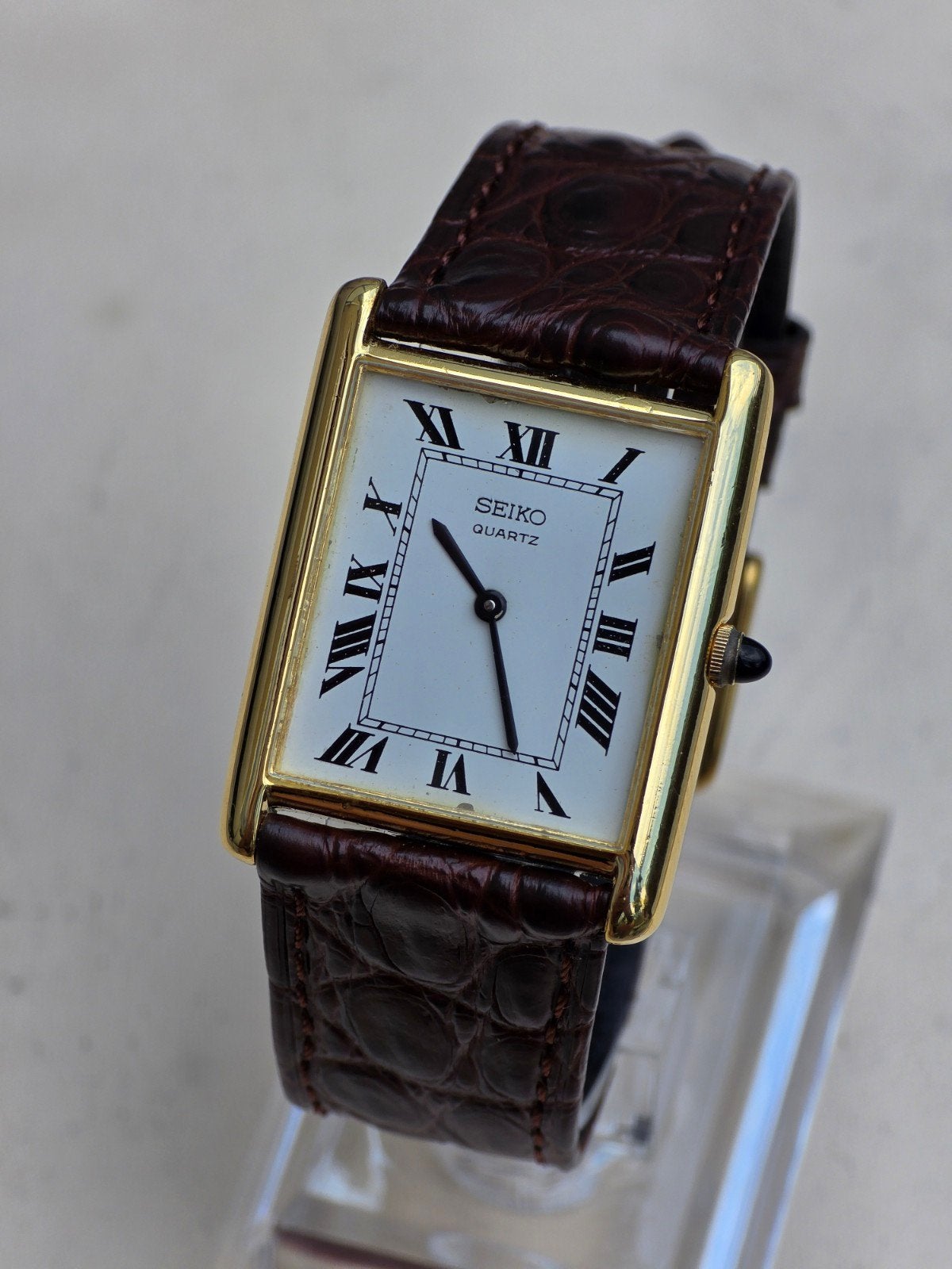 Seiko Tank 2620-5040 service nodig, Zie omschrijving, Sieraden, Tassen en Uiterlijk, Horloges | Antiek, Seiko, Verguld, Goud, 1960 of later