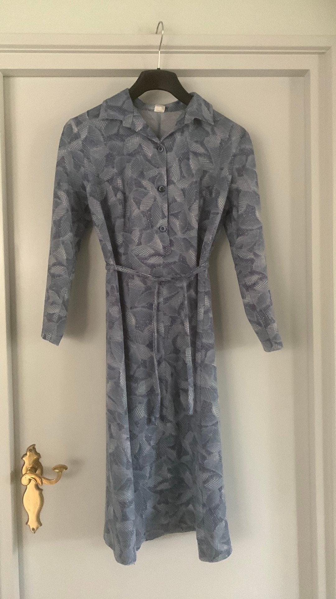 Vintage mooi gebloemde design jurk maat M 40 orig. Jaren 60, Maat 38/40 (M), Overige kleuren, Ophalen of Verzenden, Zo goed als nieuw