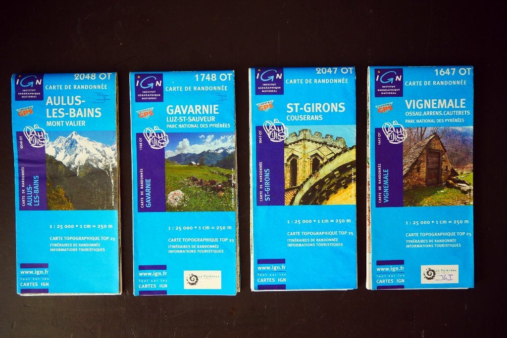 7 kaarten Pyreneeën, Europa, Ophalen of Verzenden, Gelezen, Overige merken