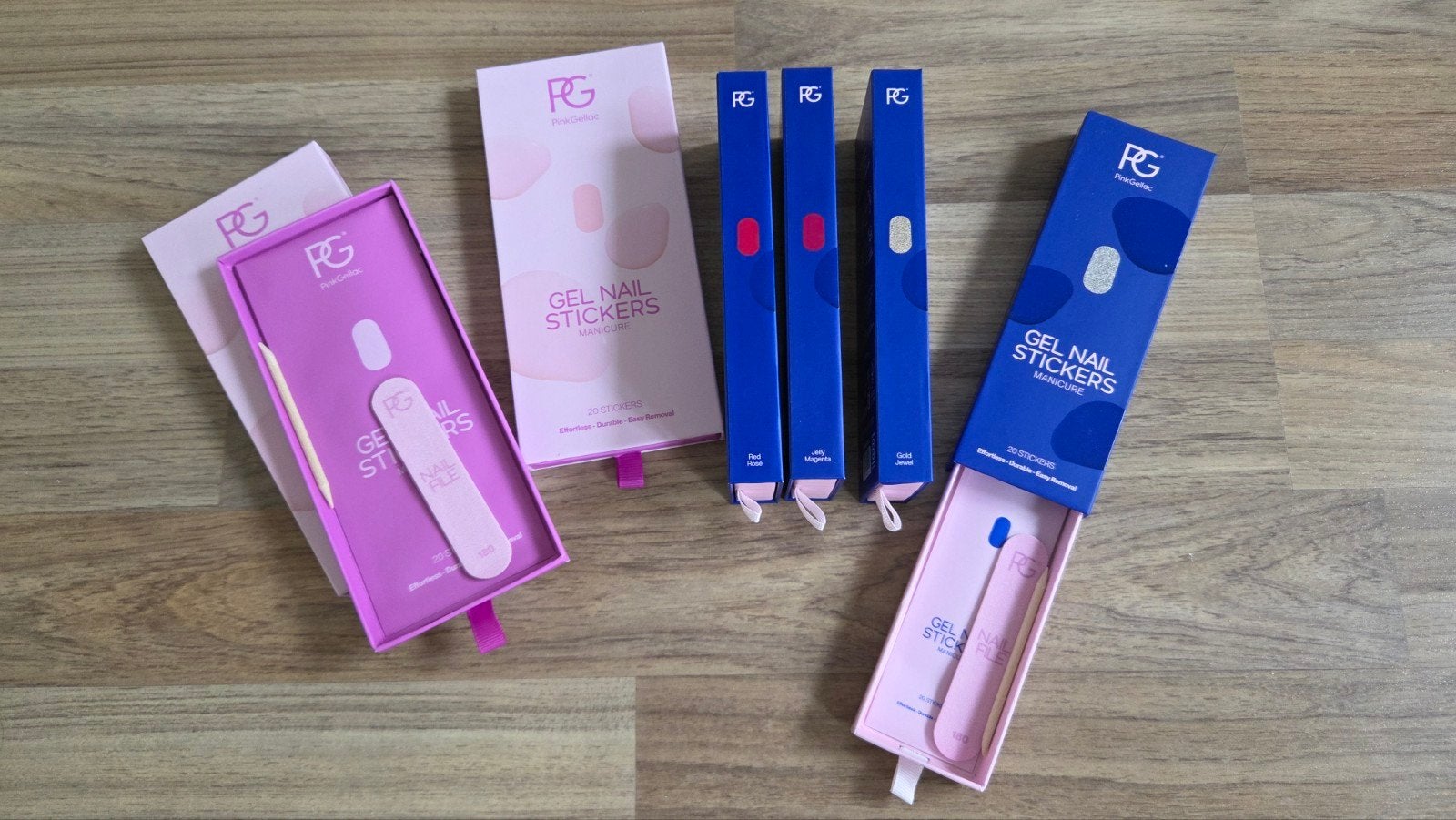 Pakketje Pink Gellac Gel nail stickers NIEUW, Ophalen of Verzenden, Nieuw, Handen en Nagels, Toebehoren