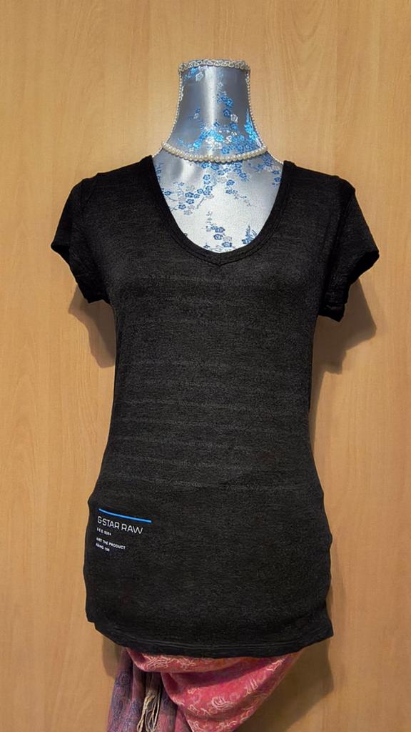 G-Star Raw T-shirt met V-hals, Maat 38/40 (M), Ophalen of Verzenden, Zo goed als nieuw, Korte mouw