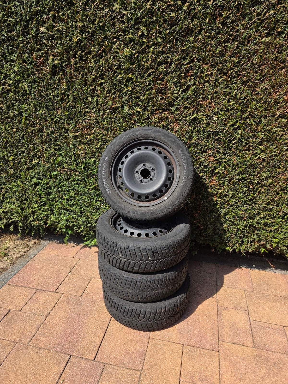 Winterset met velg 205/55 R16 Vredestein, Auto-onderdelen, Banden en Velgen, Ophalen, Gebruikt, 16 inch, Banden en Velgen