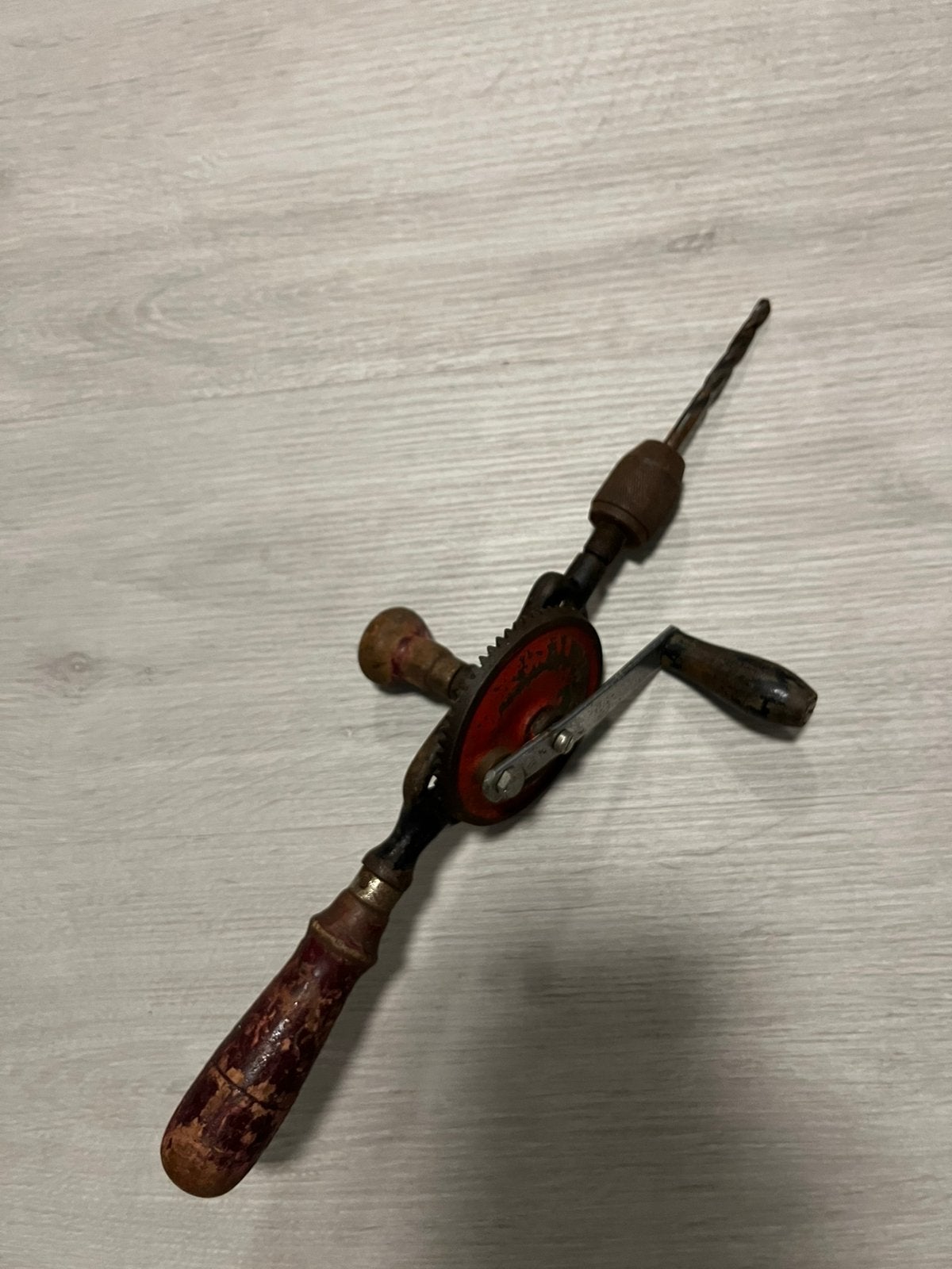 Antieke handboor, Antiek en Kunst, Antiek | Gereedschap en Instrumenten, Ophalen of Verzenden